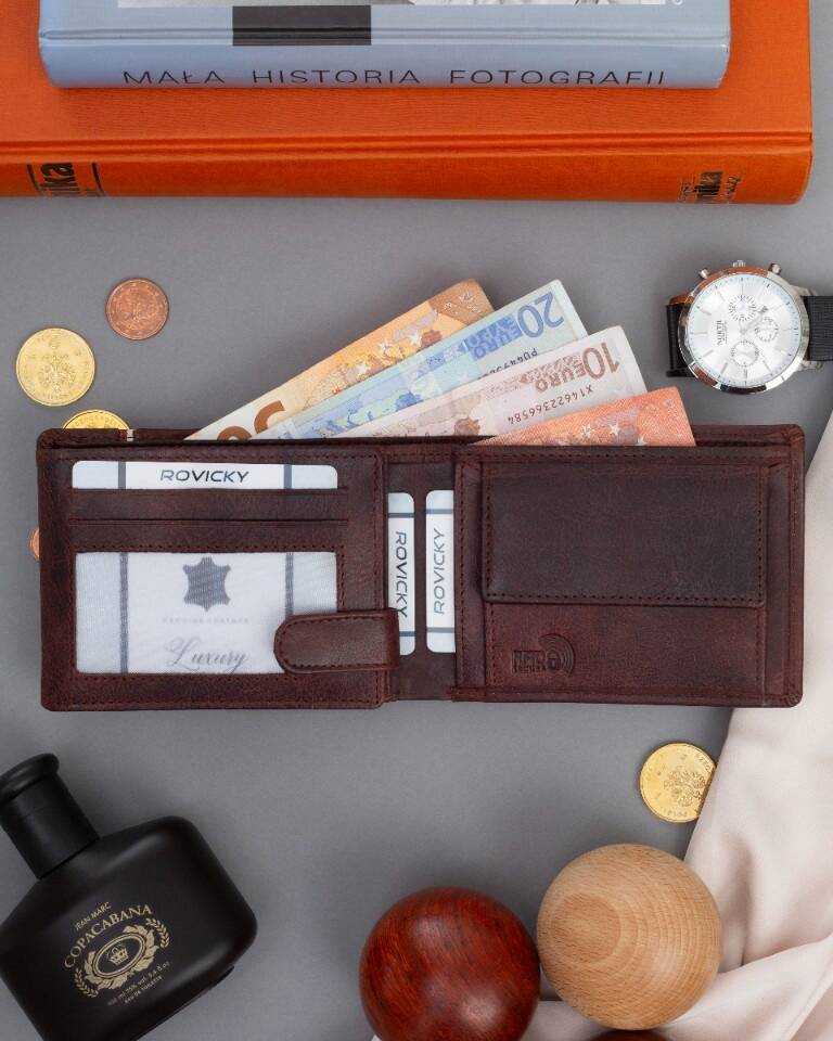Inny Didelė, patriotinė vyriška piniginė su RFID sistema