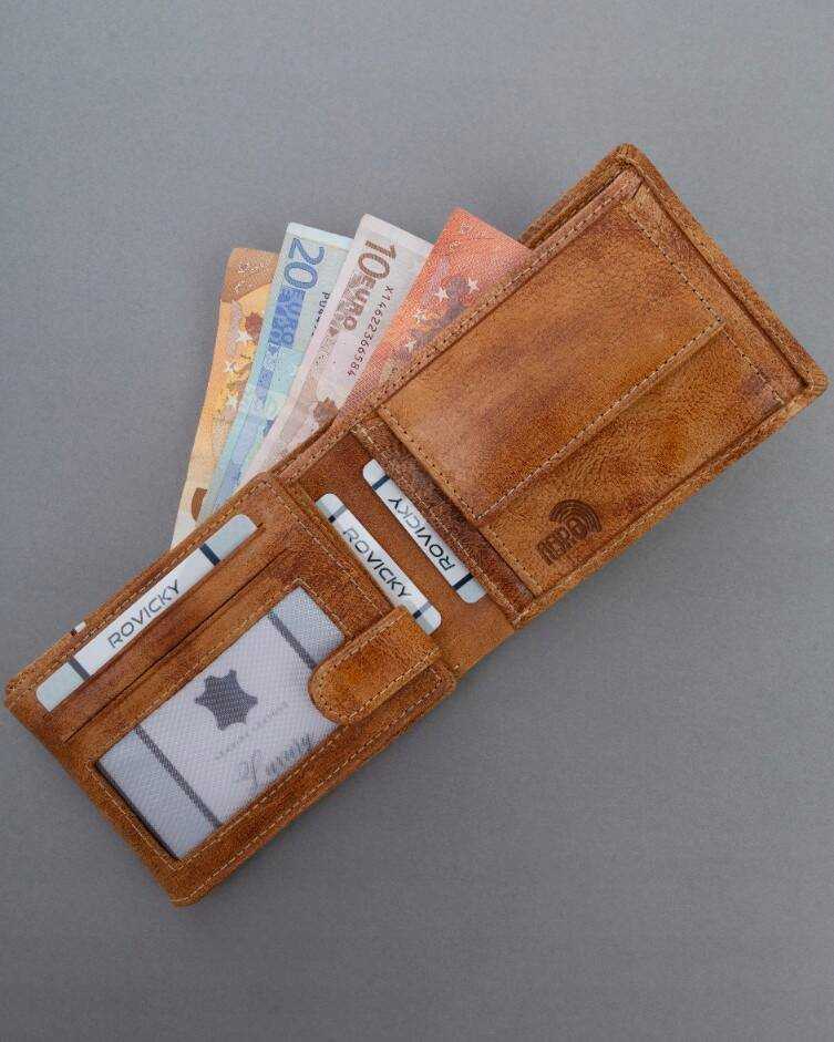 Inny Didelė, patriotinė vyriška piniginė su RFID sistema