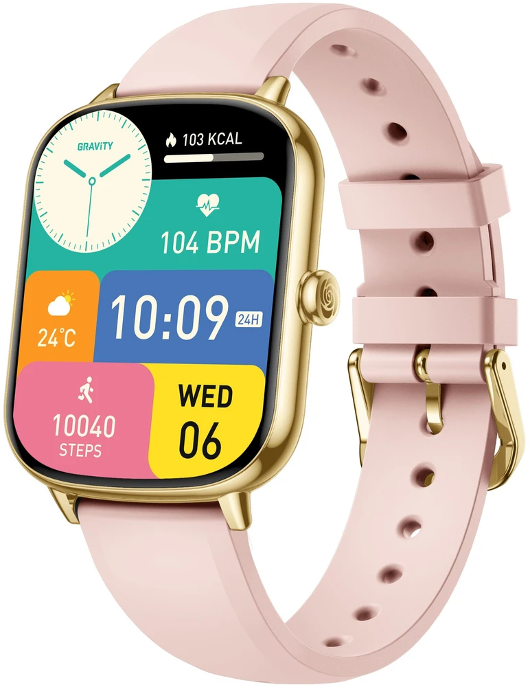 Išmanusis laikrodis DAMSKI GRAVITY GT30-1 - ROZMOWY BLUETOOTH, DODATKOWY PASEK (sg058a)