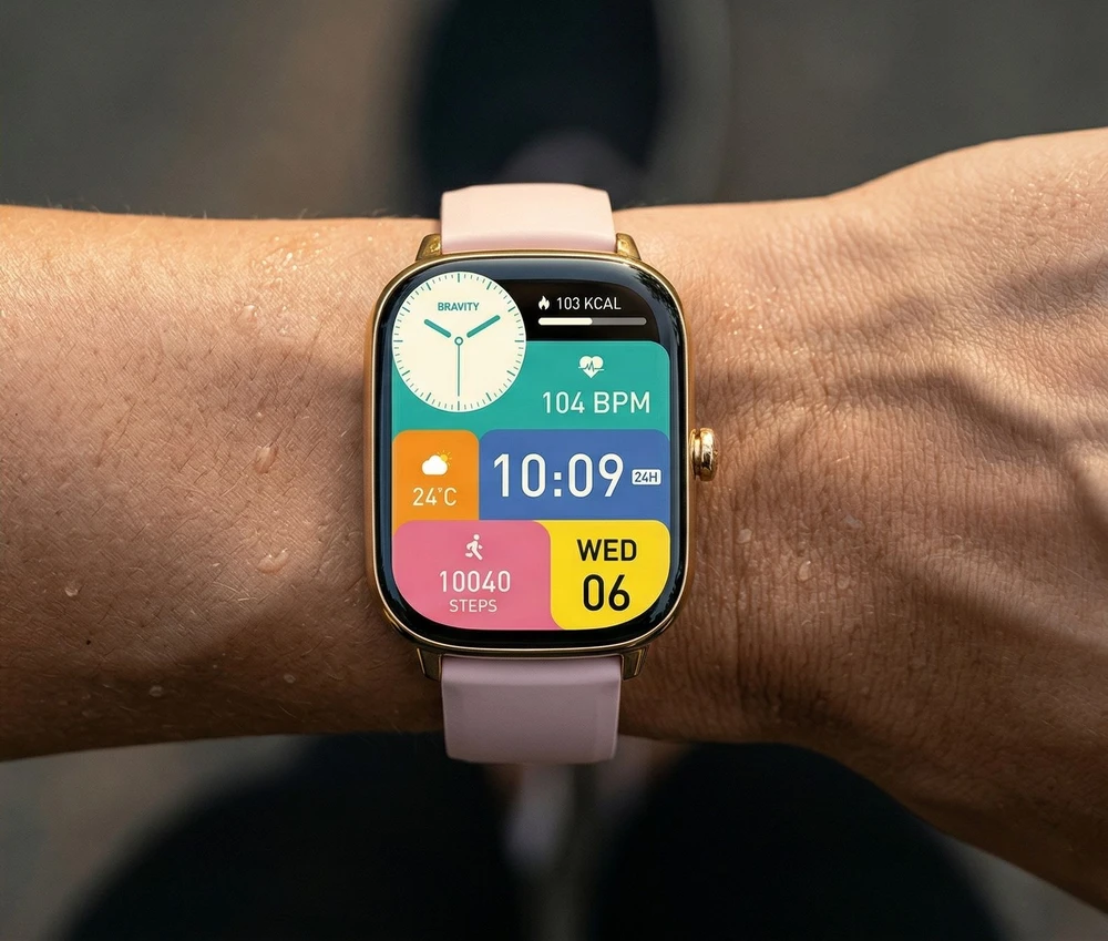 Išmanusis laikrodis DAMSKI GRAVITY GT30-1 - ROZMOWY BLUETOOTH, DODATKOWY PASEK (sg058a)