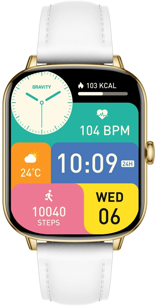 Išmanusis laikrodis DAMSKI GRAVITY GT30-2 - ROZMOWY BLUETOOTH, DODATKOWY PASEK (sg058b)