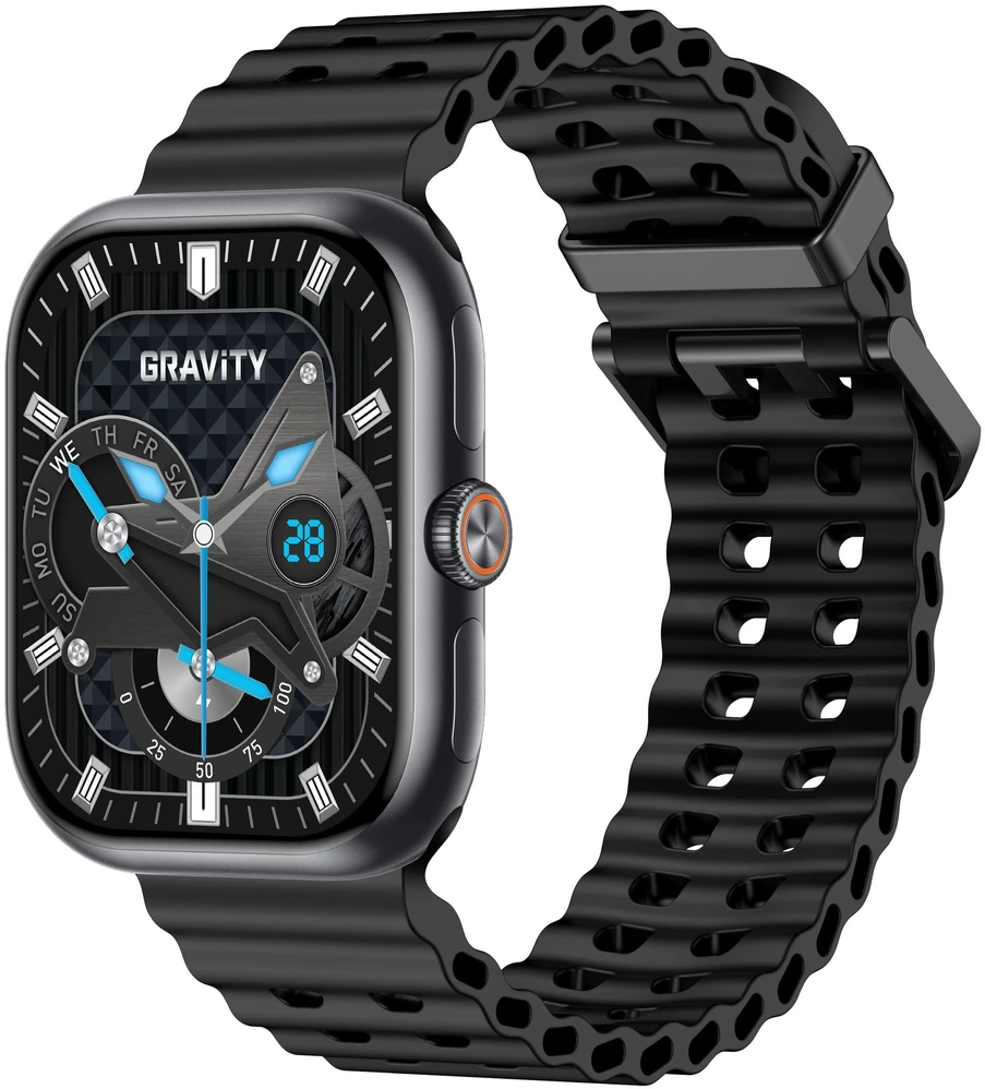 Išmanusis laikrodis MĘSKI GRAVITY GT29-1 - ROZMOWY BLUETOOTH, DODATKOWY PASEK (sg057a)