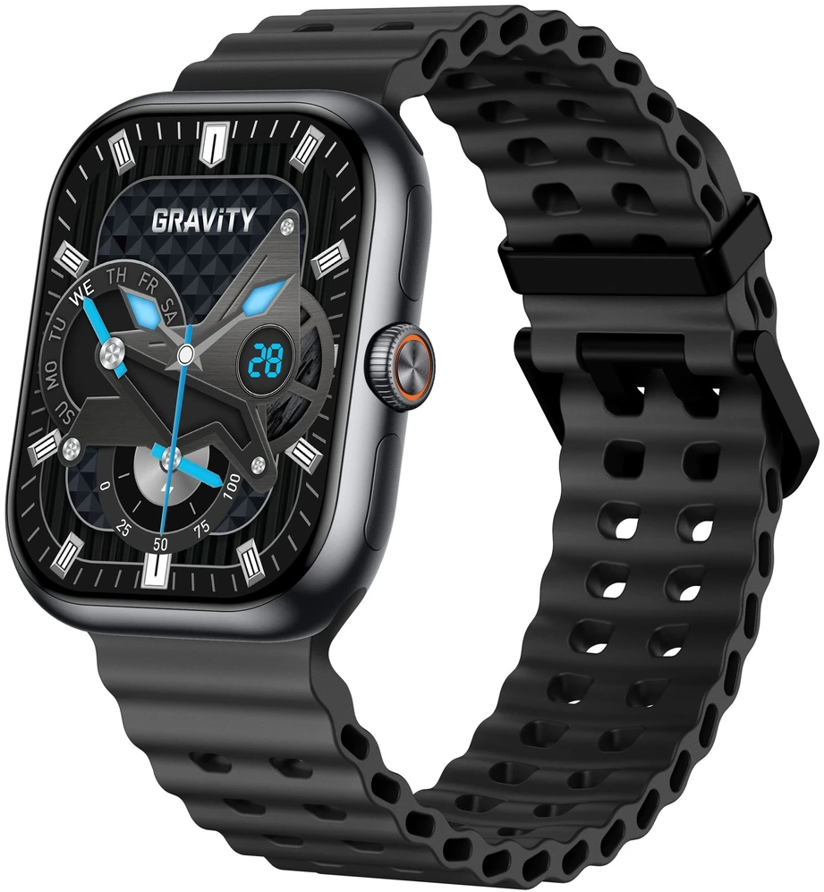 Išmanusis laikrodis MĘSKI GRAVITY GT29-1 - ROZMOWY BLUETOOTH, DODATKOWY PASEK (sg057a)