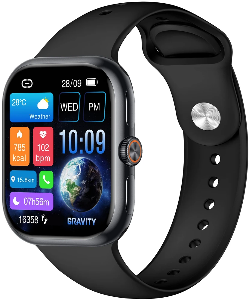 Išmanusis laikrodis MĘSKI GRAVITY GT29-1 - ROZMOWY BLUETOOTH, DODATKOWY PASEK (sg057a)