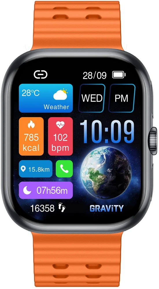 Išmanusis laikrodis MĘSKI GRAVITY GT29-2 - ROZMOWY BLUETOOTH, DODATKOWY PASEK (sg057b)