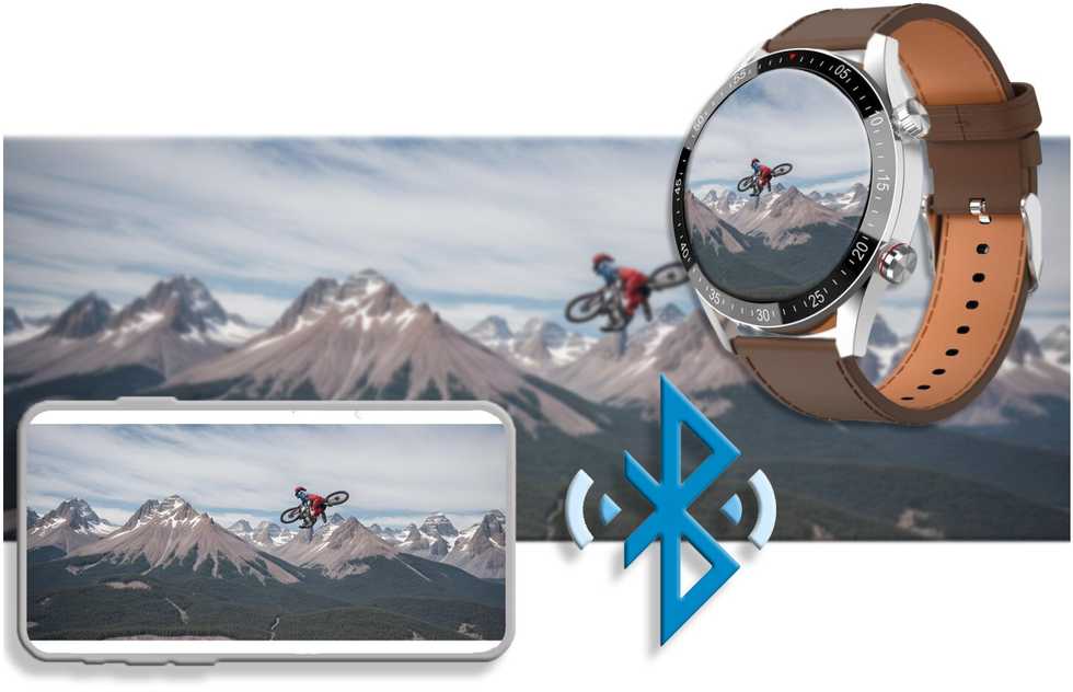 Išmanusis laikrodis Gravity GT4-7, Sidabro spalvos korpusas su rudos spalvos dirželiu