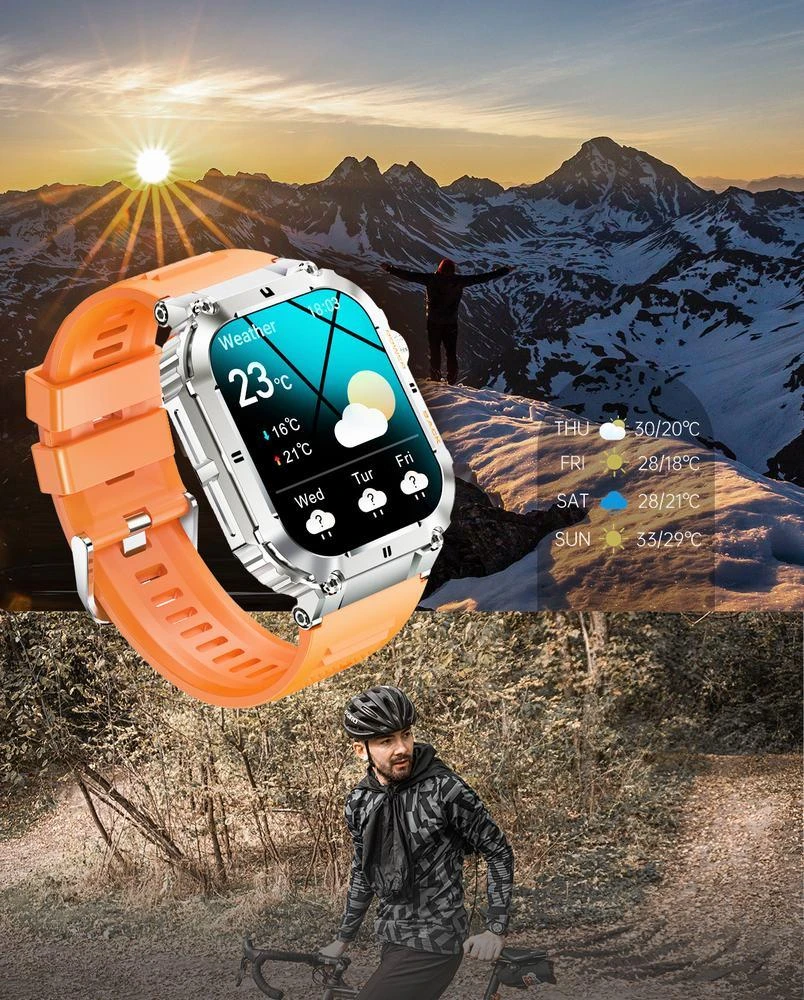 Išmanusis laikrodis Gravity GT6-7, Sidabro spalvos