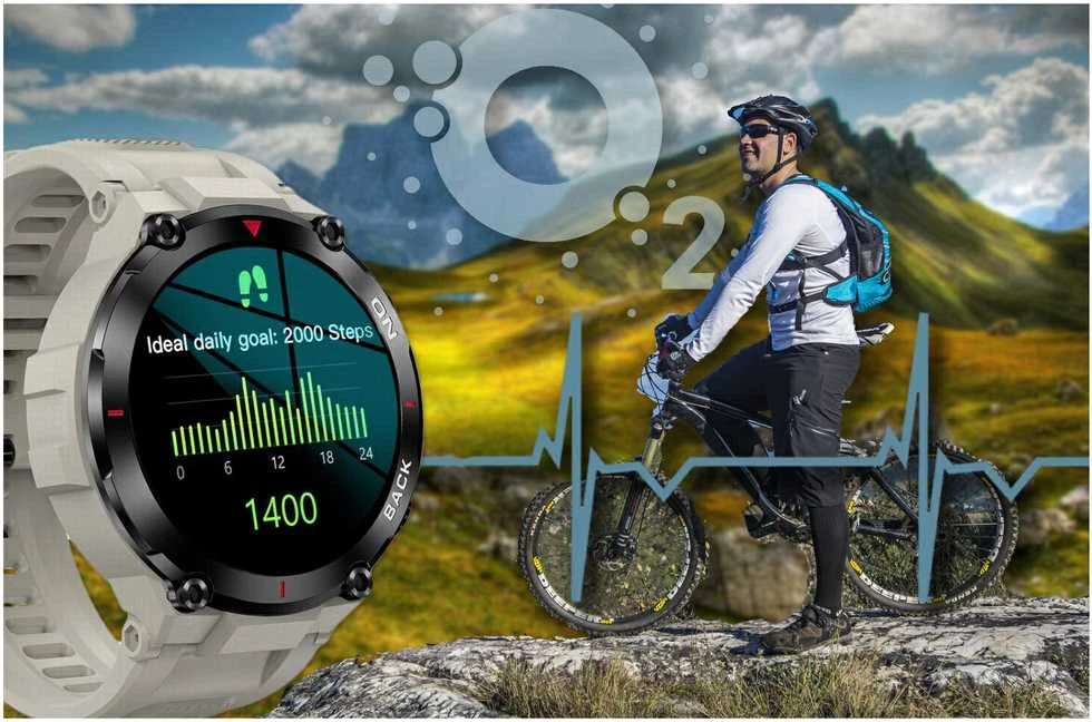 Išmanusis laikrodis Gravity GT8-4, juoda/pilka