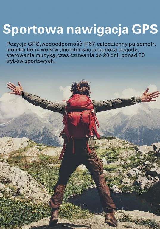 Išmanusis laikrodis Gravity GT8-4, juoda/pilka