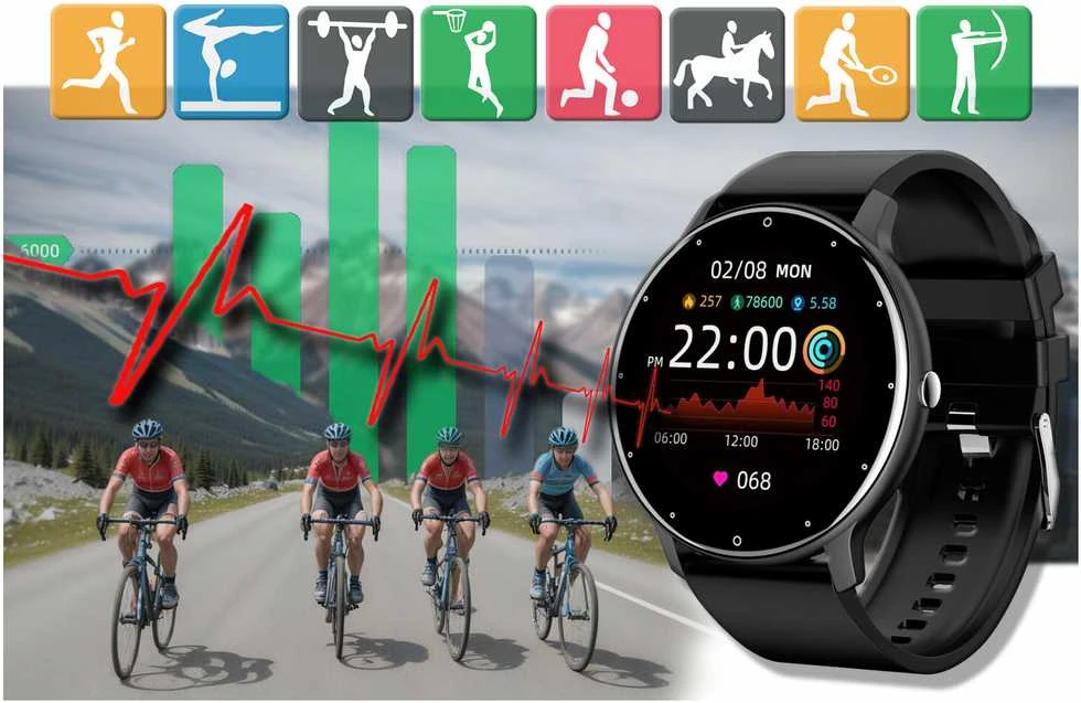 Išmanusis laikrodis Gravity GT1-3, Juodos spalvos