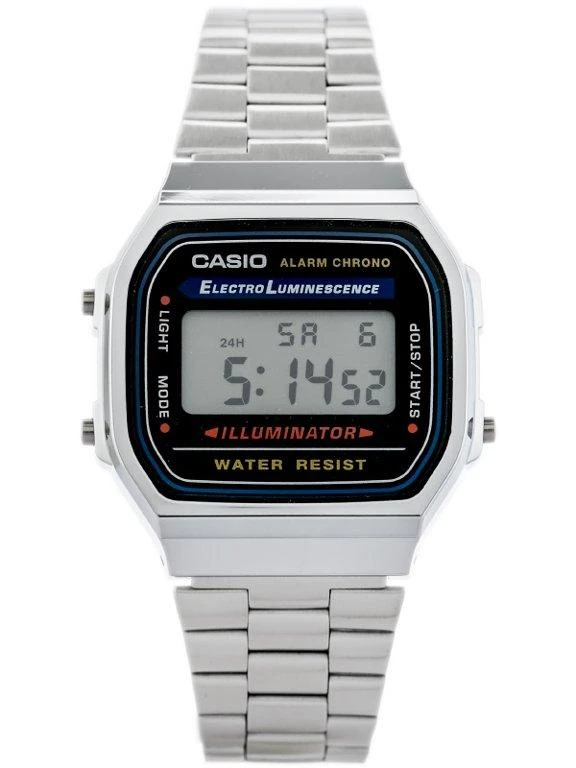 UNISEX CASIO A168WA-1W LAIKRODIS – VINTAGE + DĖŽUTĖ
