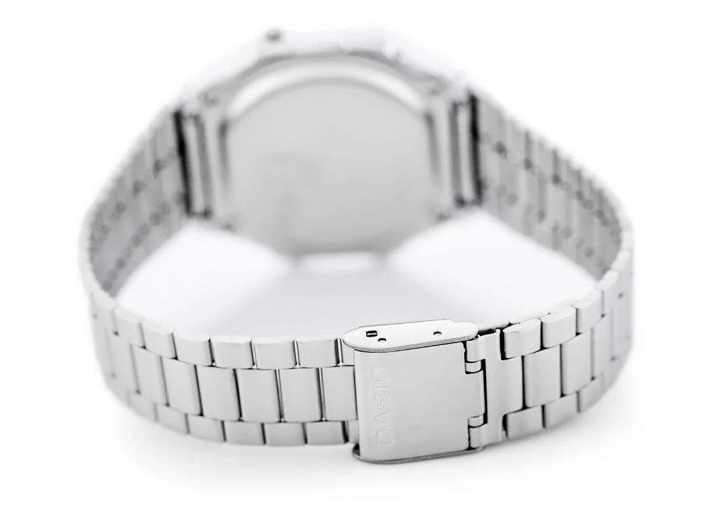 UNISEX CASIO A168WA-1W LAIKRODIS – VINTAGE + DĖŽUTĖ