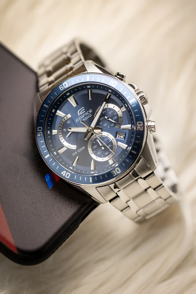 Laikrodis CASIO EDIFICE MEN'S WATCH EFR-552D-2AVUDF - 10ATM (zd094d) + BOX