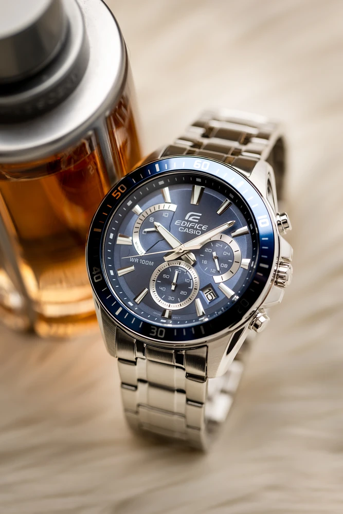 Laikrodis CASIO EDIFICE MEN'S WATCH EFR-552D-2AVUDF - 10ATM (zd094d) + BOX
