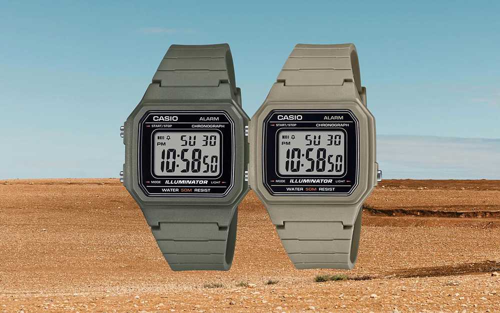 Casio Collection Vintage Casio W-217H-5A laikrodis + dėžutė