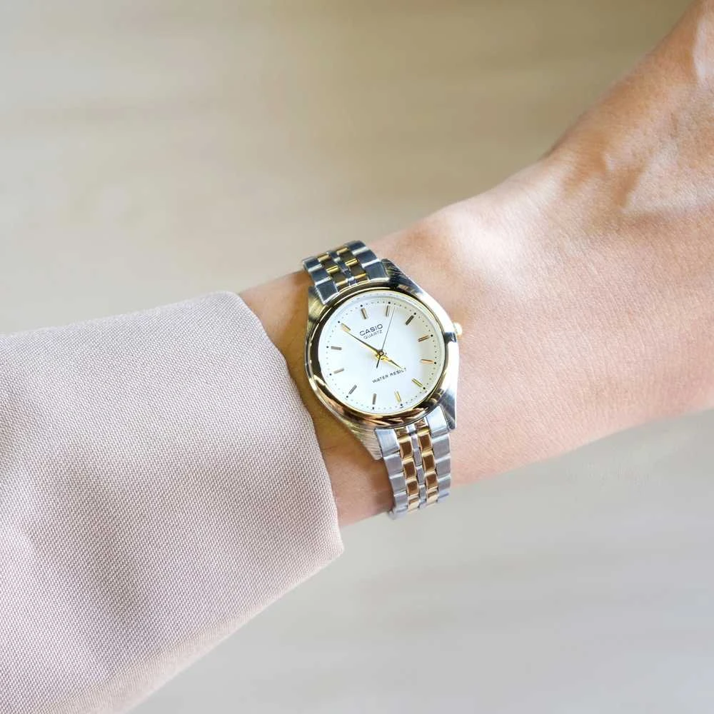 CASIO LTP-1129G-7A MOTERIS LAIKRODIS (zd602c) + DĖŽĖ