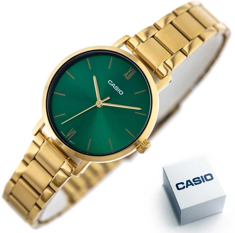 Laikrodis moterims CASIO LTP-VT02G-3A KLASYKA + dėžutė