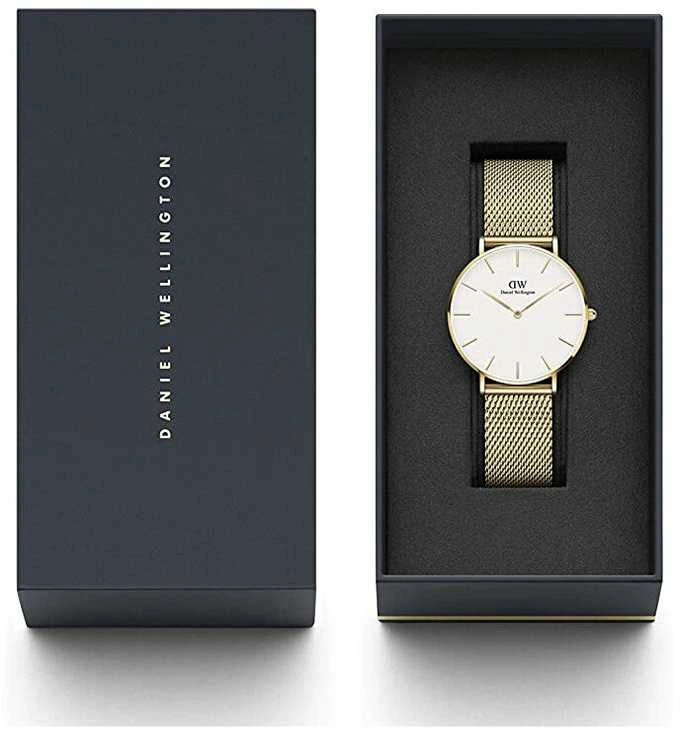 Laikrodis DANIEL WELLINGTON WOMEN'S WATCH DW00100350 - Petite Evergold 28mm
