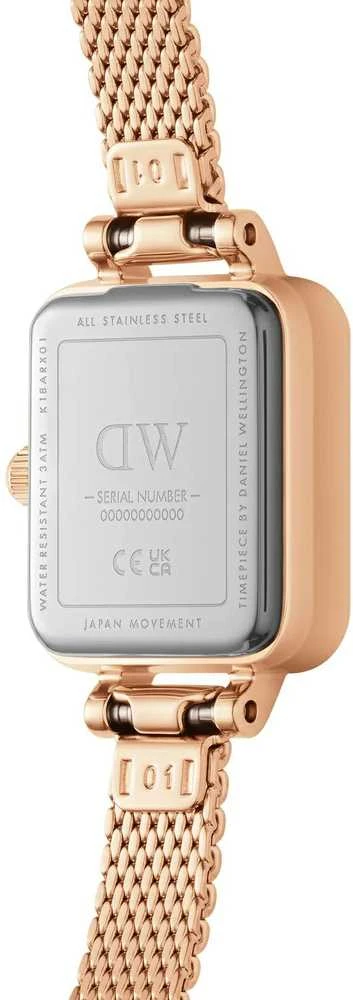 MOTERIŠKAS LAIKRODIS DANIEL WELLINGTON Quadro Mini Melrose 15mm DW00100727 + BOX (zw524c)