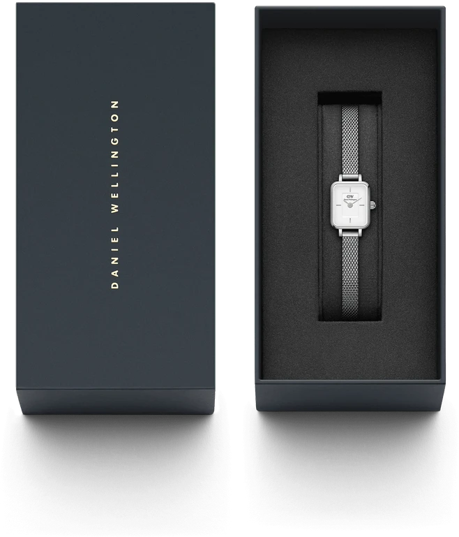 MOTERIŠKAS LAIKRODIS DANIEL WELLINGTON Quadro Mini 15mm DW00100726 + BOX (zw524b)