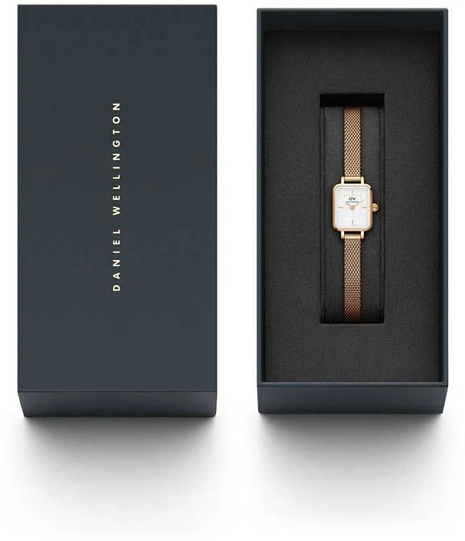 MOTERIŠKAS LAIKRODIS DANIEL WELLINGTON Quadro Mini Melrose 15mm DW00100727 + BOX (zw524c)