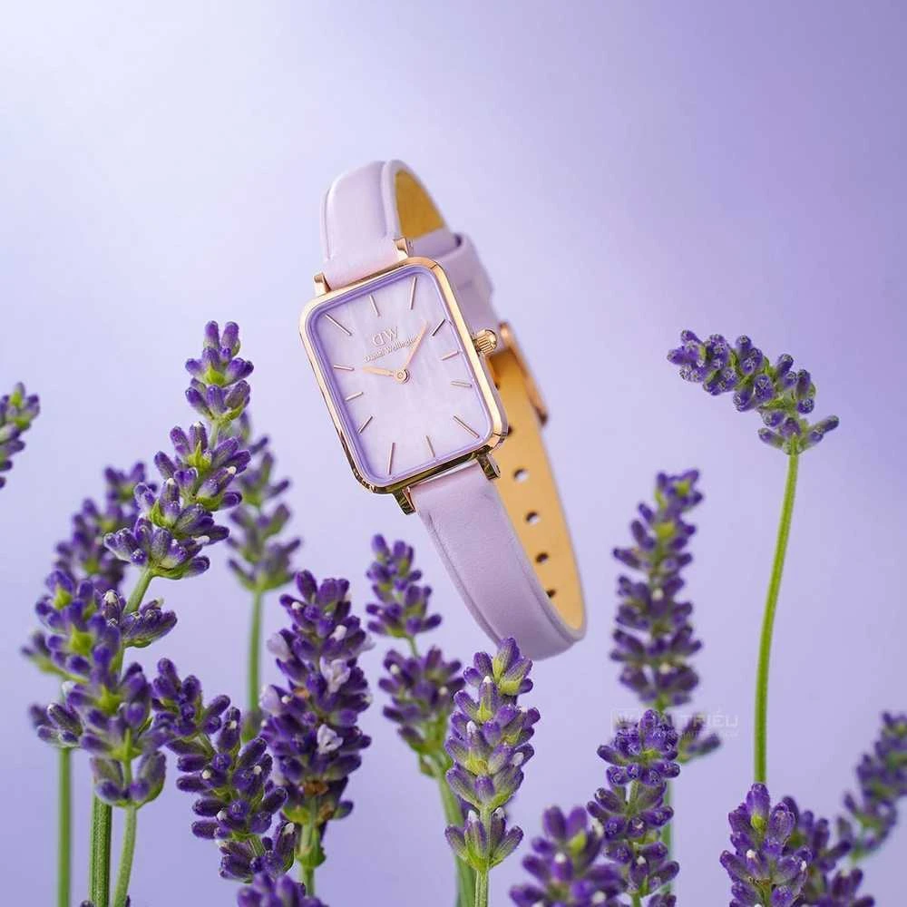 Moteriškas laikrodis DANIEL WELLINGTON Quadro Lavender Mop 20mm DW00100637 + BOX (zw521b)