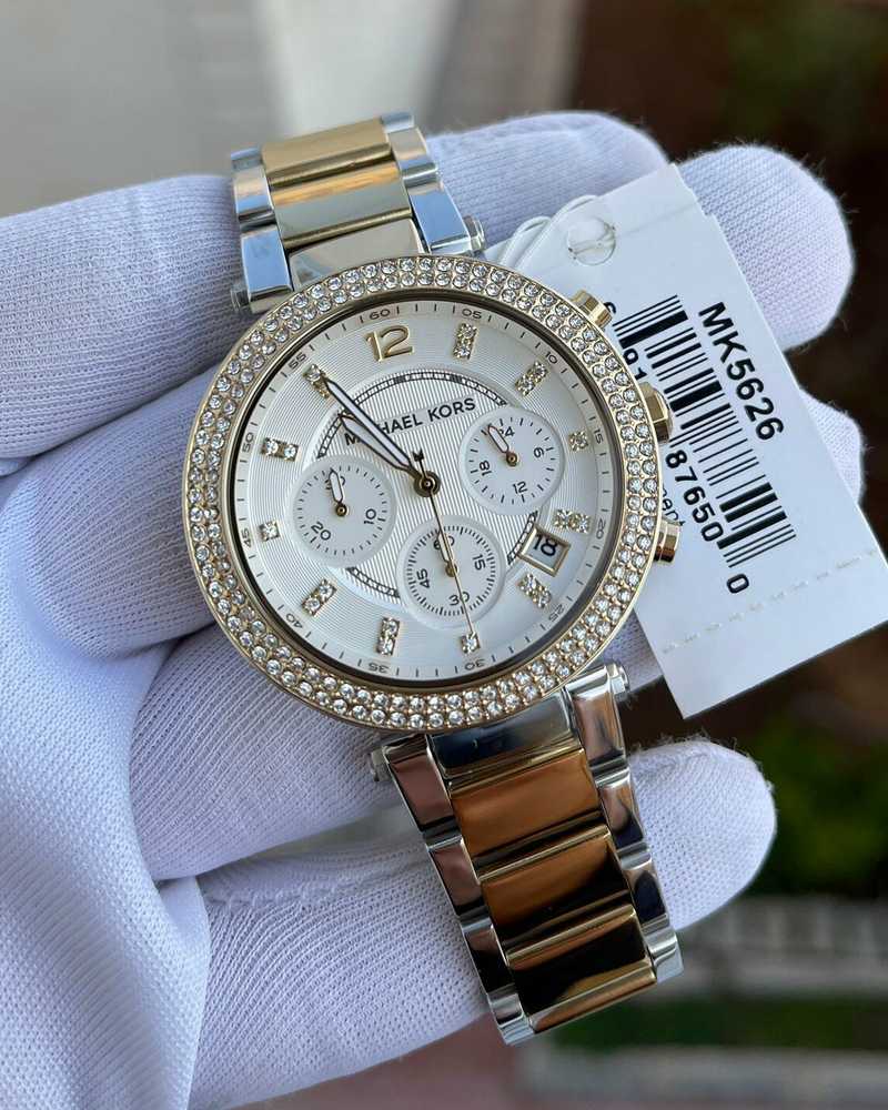 Parker Laikrodis MICHAEL KORS MK5626. Kvarcas, Balta Spalva. Moteriškas.