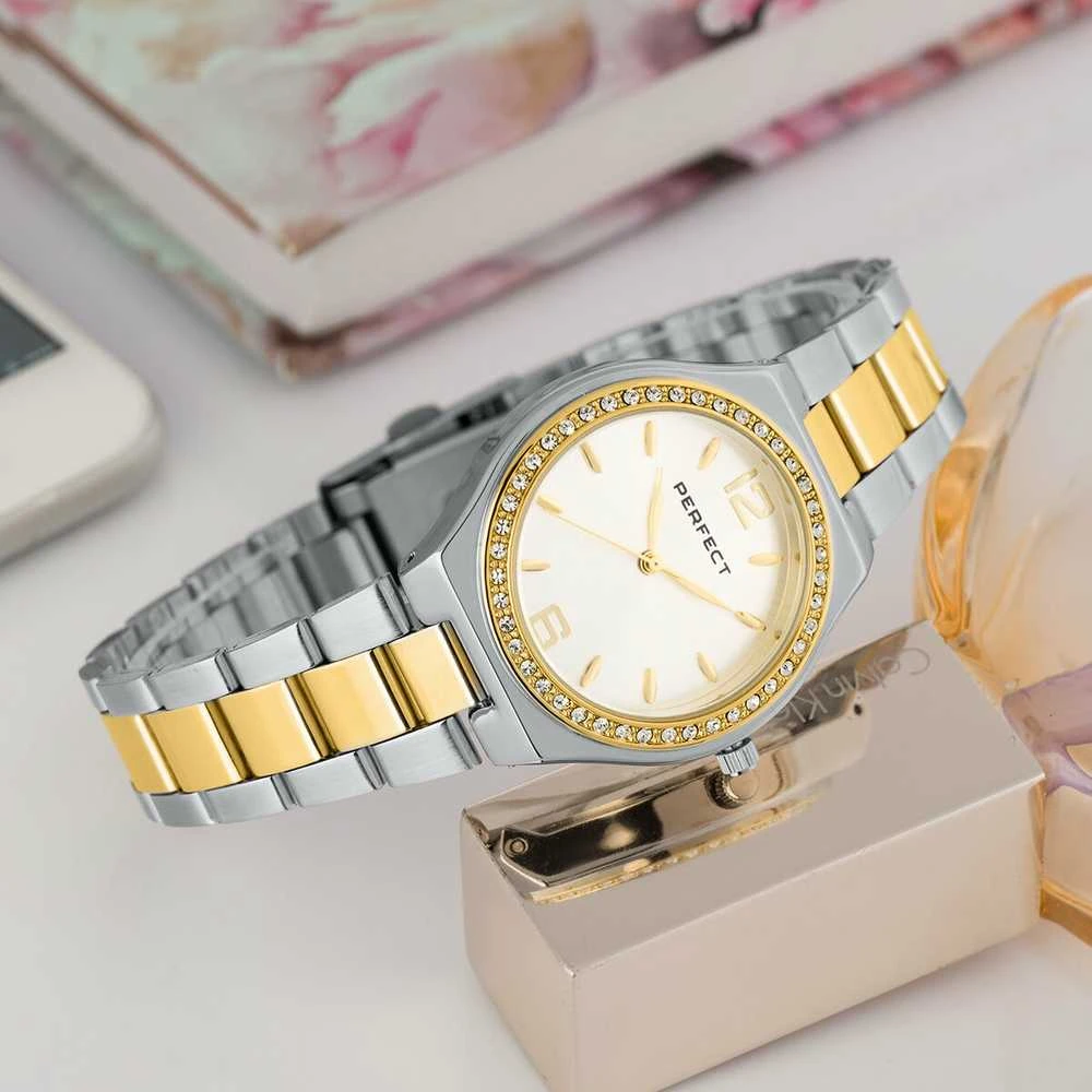 Laikrodis PERFECT S390-05 WOMEN'S WATCH (zp544e) + BOX