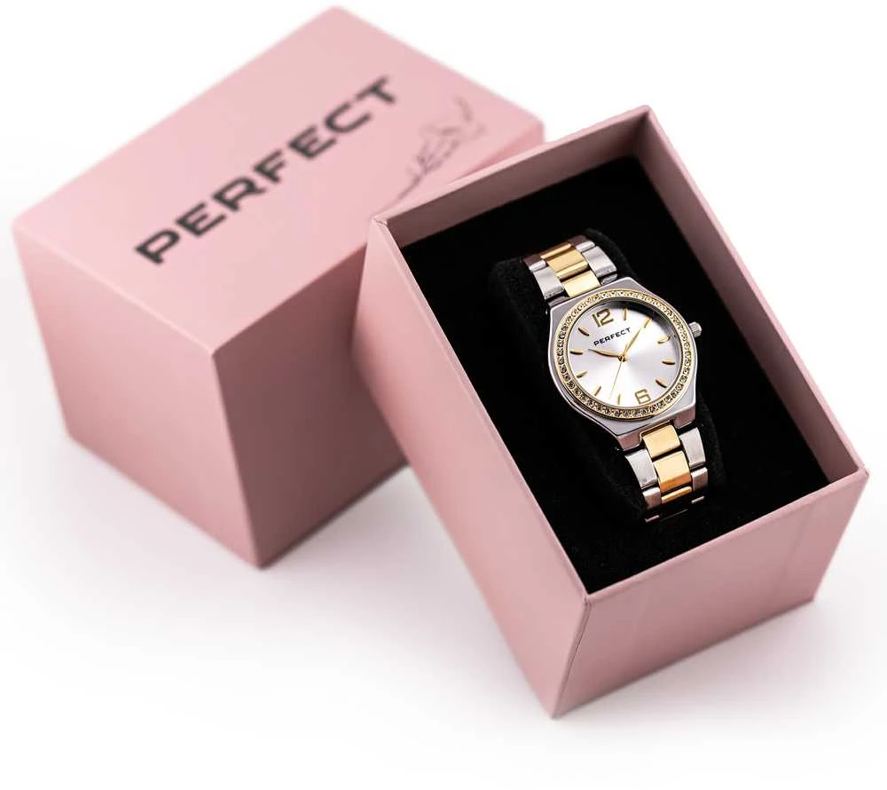Laikrodis PERFECT S390-05 WOMEN'S WATCH (zp544e) + BOX