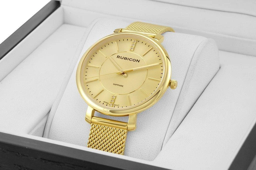 MOTERIŠKAS LAIKRODIS RUBICON RNBE51 - SZAFIROWE SZKŁO (zr617d)