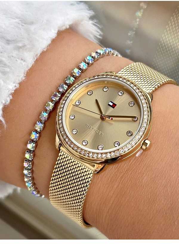 TOMMY HILFIGER 1782699 Demi moteriškas laikrodis (zf609a) + DĖŽUTĖ