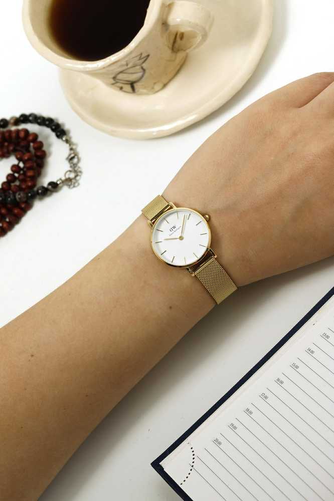 Laikrodis DANIEL WELLINGTON WOMEN'S WATCH DW00100346 - Petite Evergold 36mm