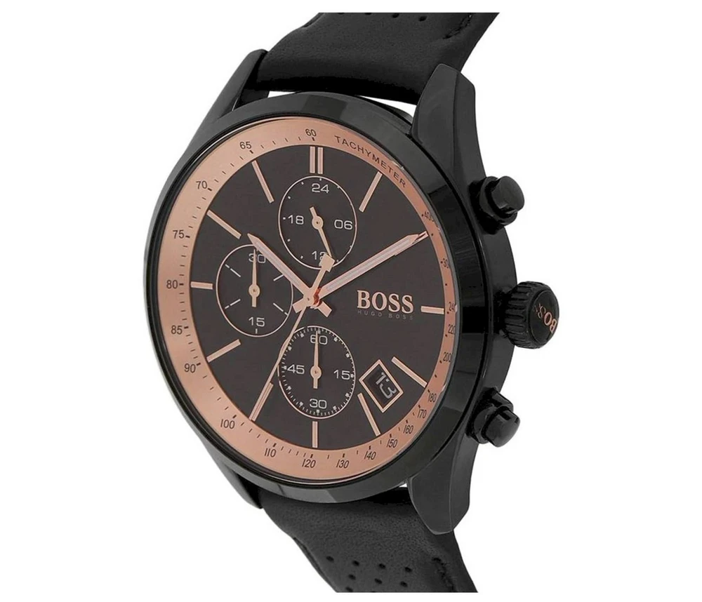 HUGO BOSS vyriškas laikrodis 1513550 Grand Prix Chronograph (zh003e)