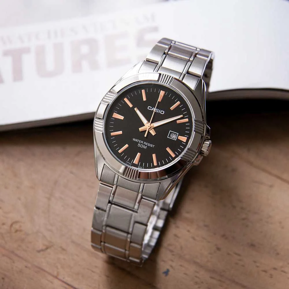 CASIO VYRIŠKAS LAIKRODIS MTP-1308D-1A2 (zd177c) + DĖŽUTĖ