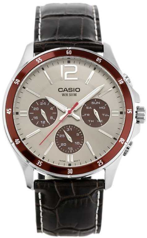 CASIO VYRIŠKAS LAIKRODIS MTP-1374L-7A1V (zd064c) + DĖŽUTĖ