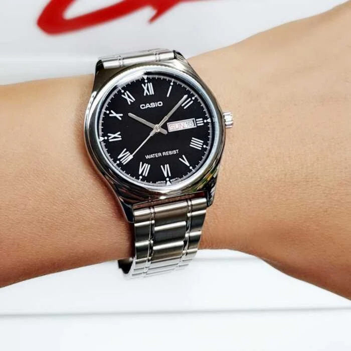 Laikrodis vyrams CASIO MTP-V006D-1B (zd210d) + dėžutė