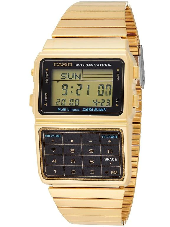 Vyriškas laikrodis CASIO VINTAGE DATABANK DBC-611G-1 (zd163a)