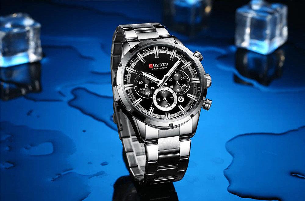 Laikrodis VYRIŠKŲ LAIKRODŽIŲ CURREN 8355 CHRONOGRAPH (zc028c) + BOX