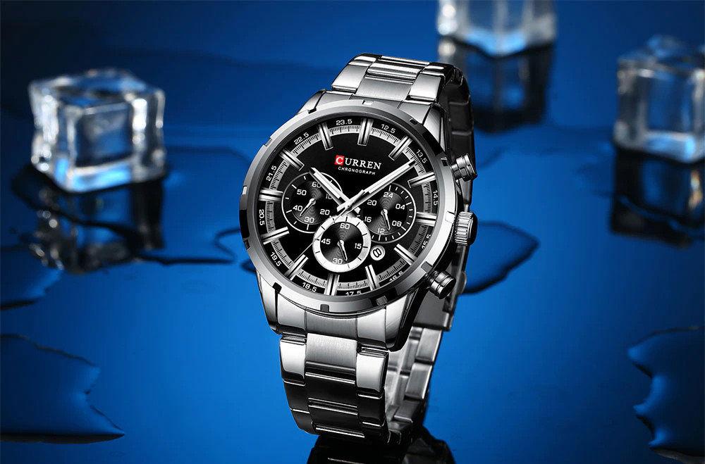 Laikrodis VYRIŠKŲ LAIKRODŽIŲ CURREN 8355 CHRONOGRAPH (zc028c) + BOX