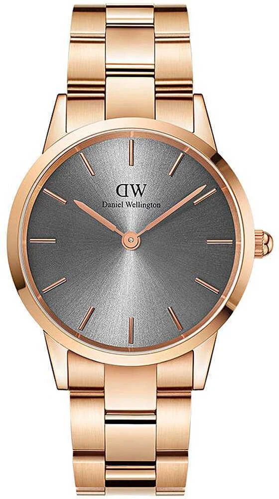 DANIEL WELLINGTON Iconic Link pilkas vyriškas laikrodis DW00100332 (zw003a)