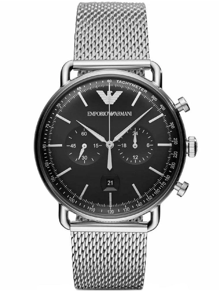 Vyriškas laikrodis EMPORIO ARMANI AR11104 - AVIATOR (zi020b) + BOX