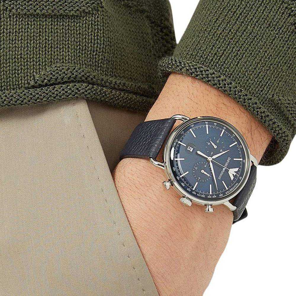 Vyriškas laikrodis EMPORIO ARMANI AR11105 - AVIATOR (zi019a)
