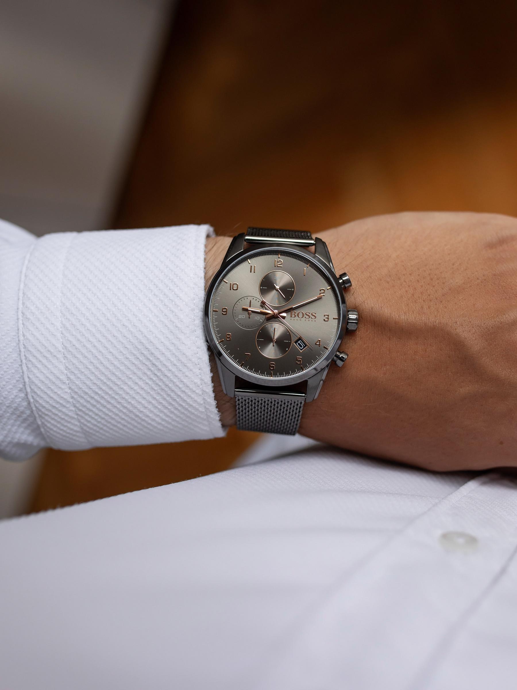 Vyriškas laikrodis HUGO BOSS 1513837 SKYMASTER (zh038a)