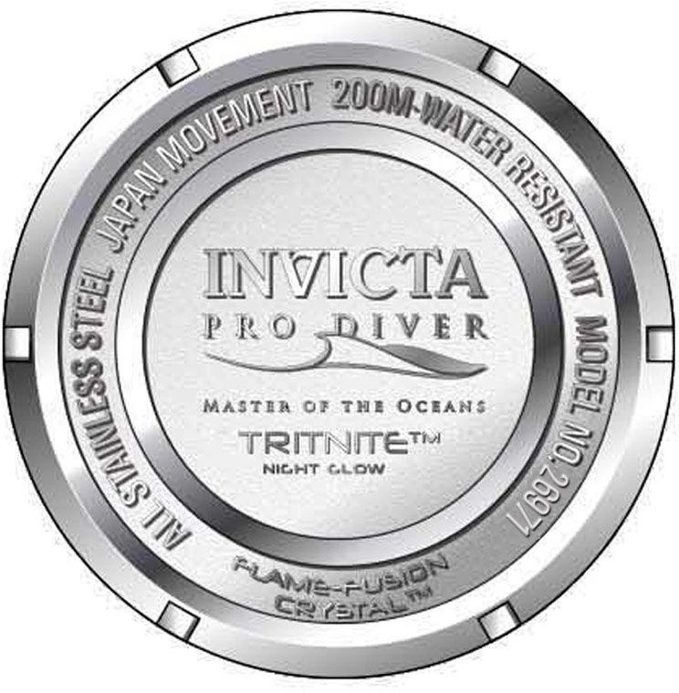 Vyriškas laikrodis INVICTA PRO DIVER 26971 - WODOSZCZELNOŚĆ 200m, koperta 40mm