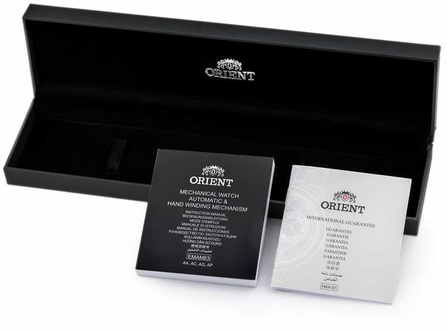 Orient Classic Sun & Moon vyriškas laikrodis RA-AK0804Y30B + BOX