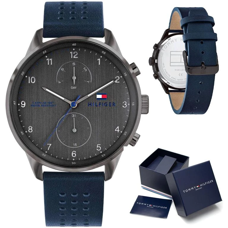 TOMMY HILFIGER VYRŲ LAIKRODIS 1791578 CHASE Grafito spalvos
