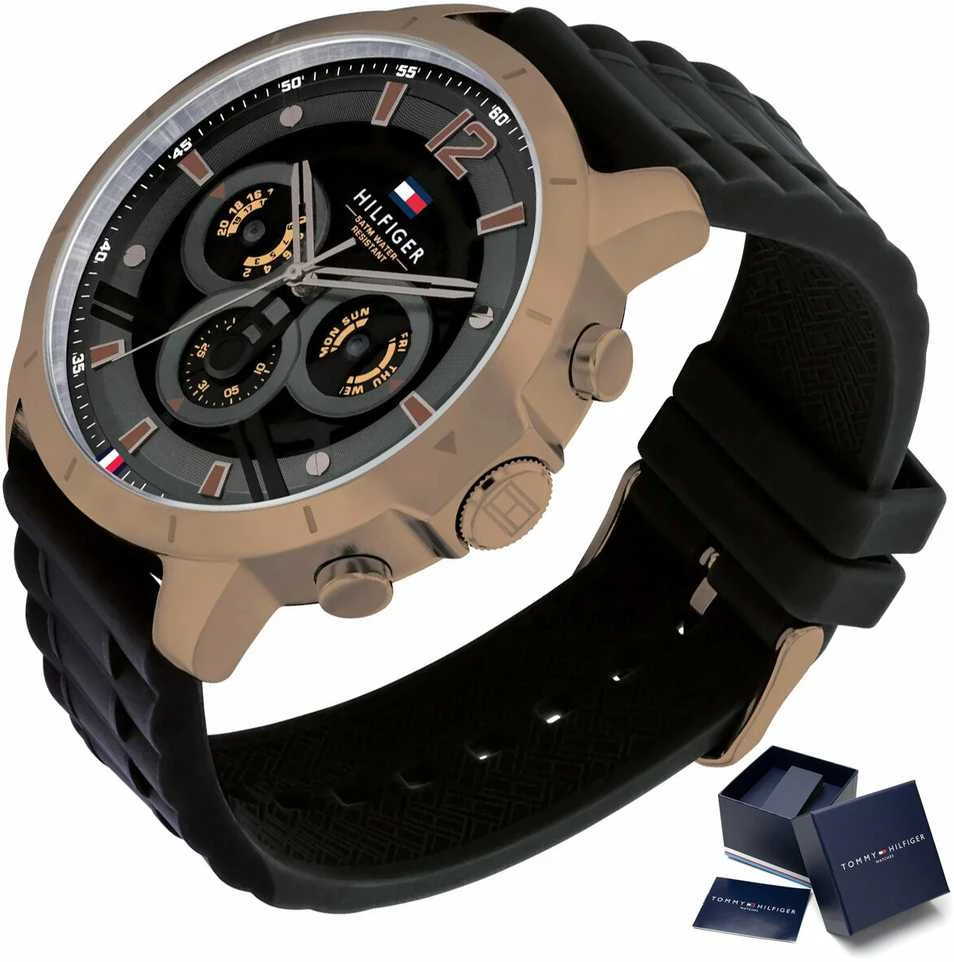 Laikrodis TOMMY HILFIGER LUCA MEN'S WATCH 1710491 (zf082b)