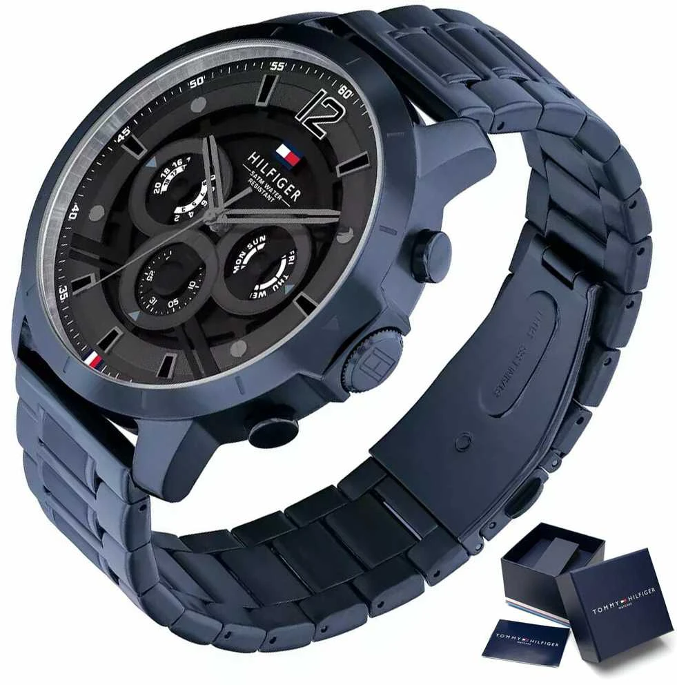 Laikrodis TOMMY HILFIGER LUCA MEN'S WATCH 1710493 (zf082d)