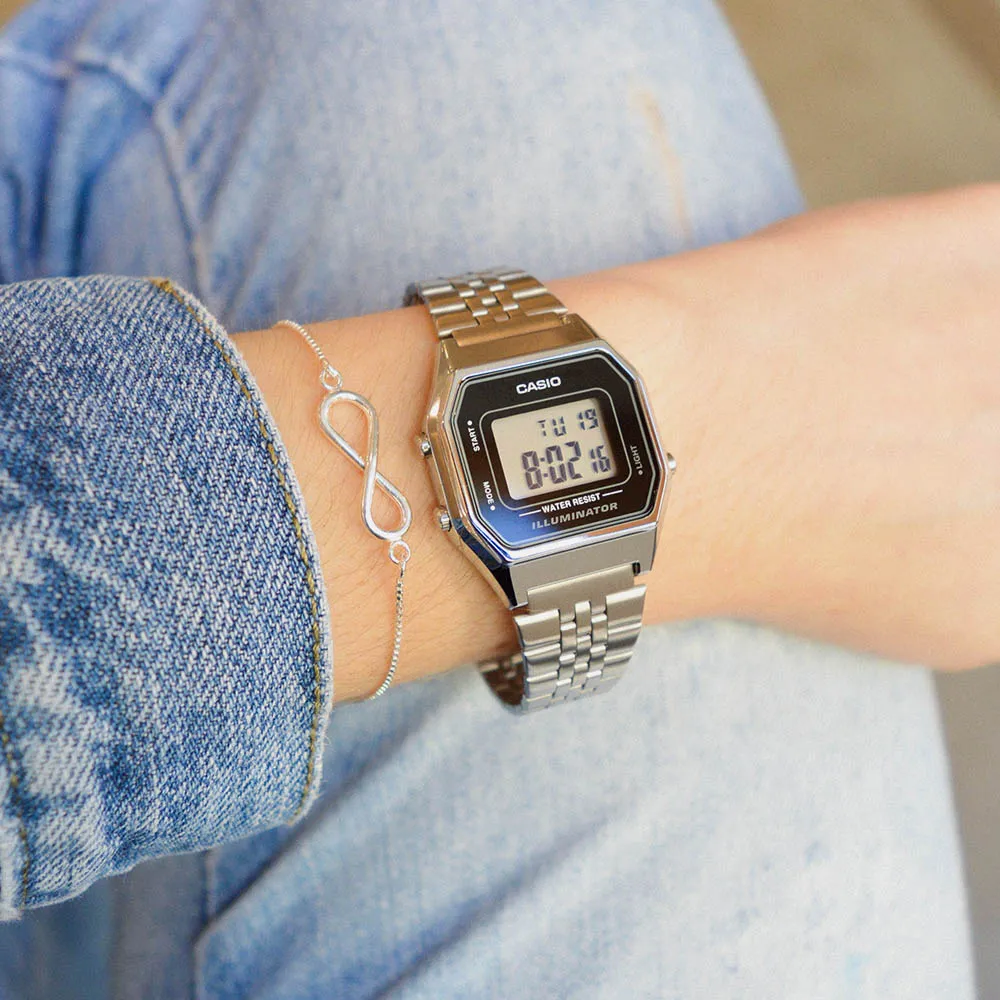 Laikrodis moterims CASIO LA-680WA-7 (zd631b) + BOX