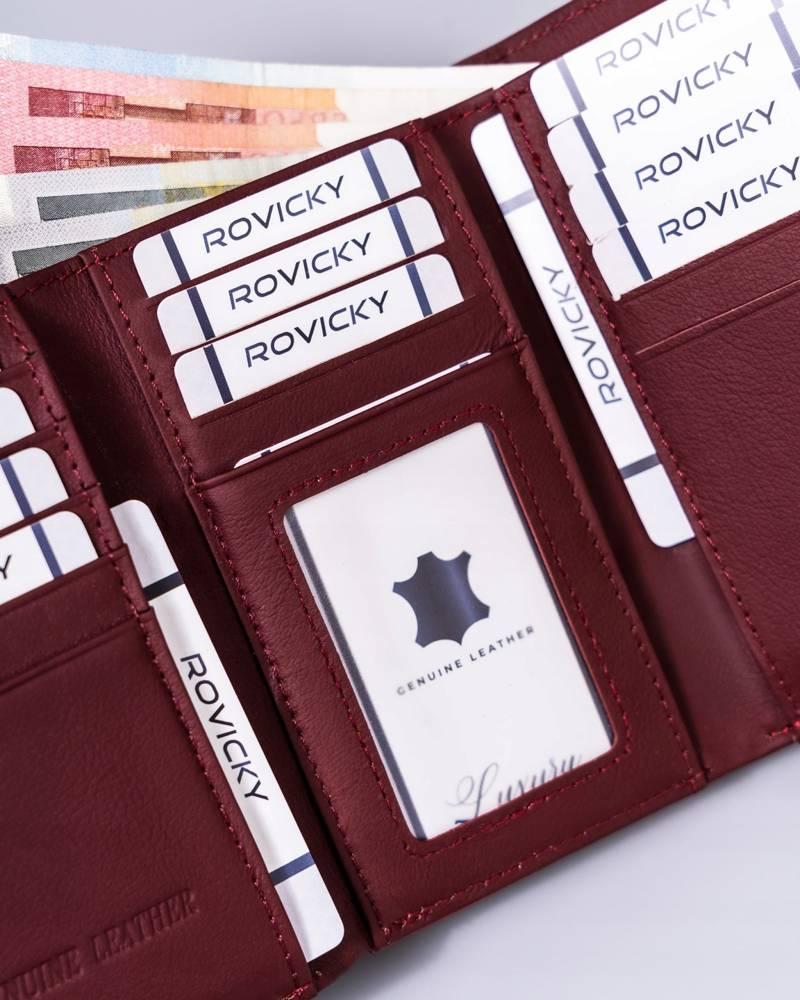 Odinė ir dirbtinės odos piniginė RFID ROVICKY RPX-23-3